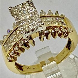 Diamonds gold ring 3 Carat diamond 14k gold $12989